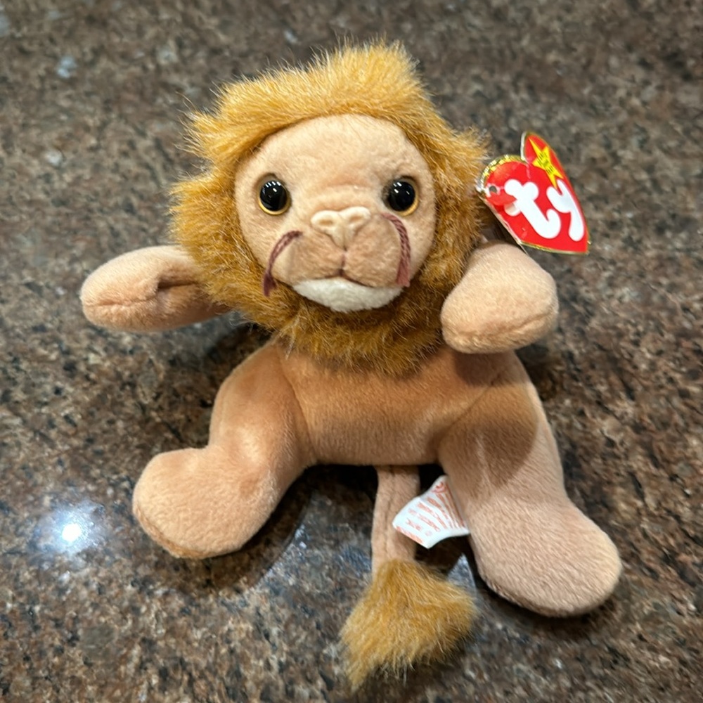 Ty Beanie Baby Roary The Lion DOB 2-20-96 - Picture 3 of 5